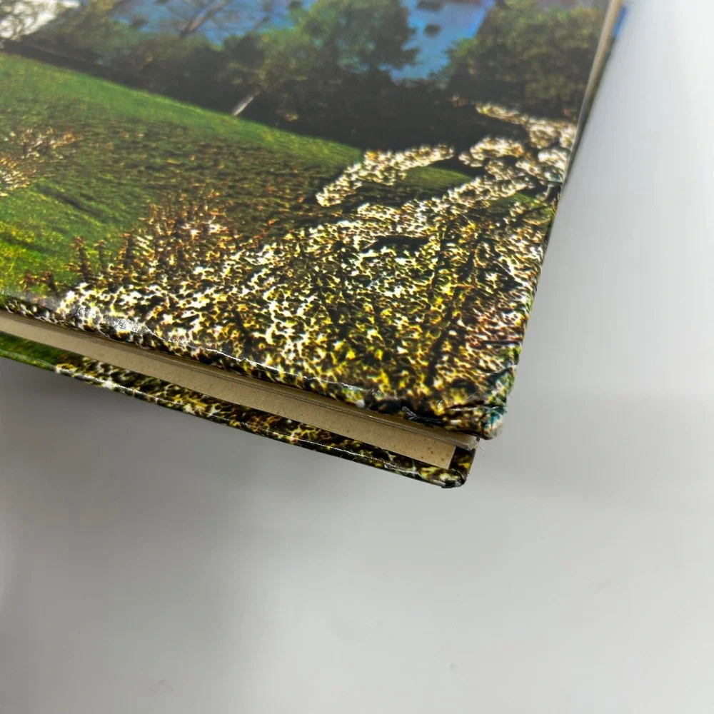 Vintage Castle Paper Photo Album 70s Switzerland Spiez Castle Keepsake Gifting